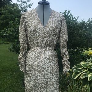Walter Baker brand dress. Cheetah print